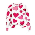 thumbnail image 2 of VgaVtl Long Sleeve Womens Plus Size Sweatshirts Valentines Day Pullover Tops Women Heart Print Soft Loose Festivals Tops, 2 of 5