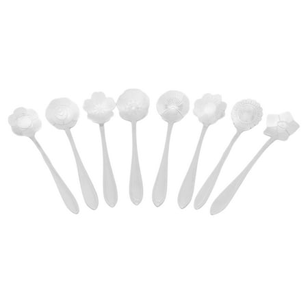 

Synpinya Stainless Steel 410 Tableware Flower Coffee Spoon Stirring Spoon Sugar Spoon Tea Spoon Ice Cream Spoon
