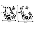 thumbnail image 3 of Zmeidao Flower Toilet Seat Wall Sticker Bathroom Decoration Decals Decor Black, 3 of 3