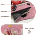 thumbnail image 6 of 8'x10' Area Rugs, Pink Truck Christmas Indoor Outdoor Area Rug for Living Room Bedroom, Xmas Balls Poinsettia Botanical Rustic Washable Bathroom Rugs Kitchen Floor Carpet Mats Home Decor Aesthetic, 6 of 8