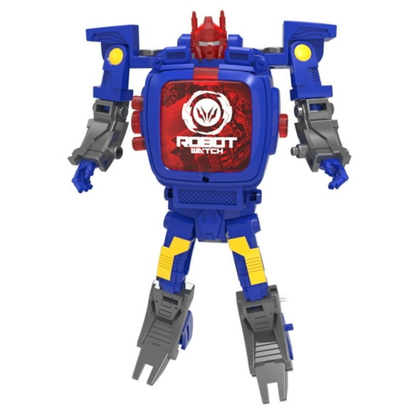 BESTSKY Robot Toys Flexible Joints Hero Watch Robot Toy Cool Watch Design Transformer Robot toy Blue