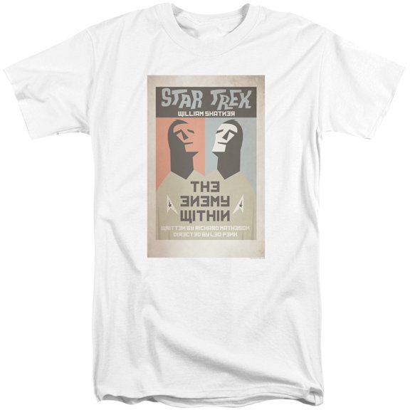 Star Trek Tos Episode 5 Adult Tall T-Shirt 18/1 T-Shirt White