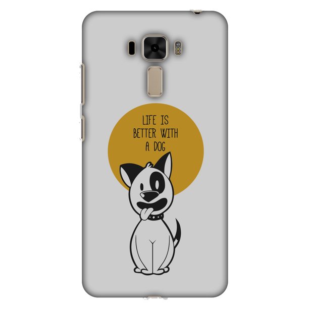 Asus Zenfone 3 Laser Case Premium Handcrafted Printed Designer Hard Shockproof Case Back Cover For Asus Zenfone 3 Laser Zc551kl Life Is Better With A Dog Walmart Com Walmart Com