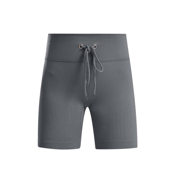 Pantalones cortos de yoga elásticos de cintura alta de color sólido casual de moda para mujer Fridja fhjkhfk461047