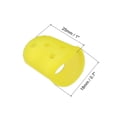 thumbnail image 2 of Uxcell Finger Tips Anti Slip Fingertip Protector, 10 Pack 25mm Silicone Finger Guard, Yellow, 2 of 6