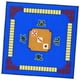 thumbnail image 4 of Alfombrilla antideslizante para mesa de Mahjong, 78x78 cm, para tablero de mesa cuadrado. Azul, 4 of 9