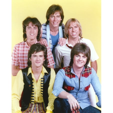 Bay City Rollers Group Picture in Yellow Background Photo