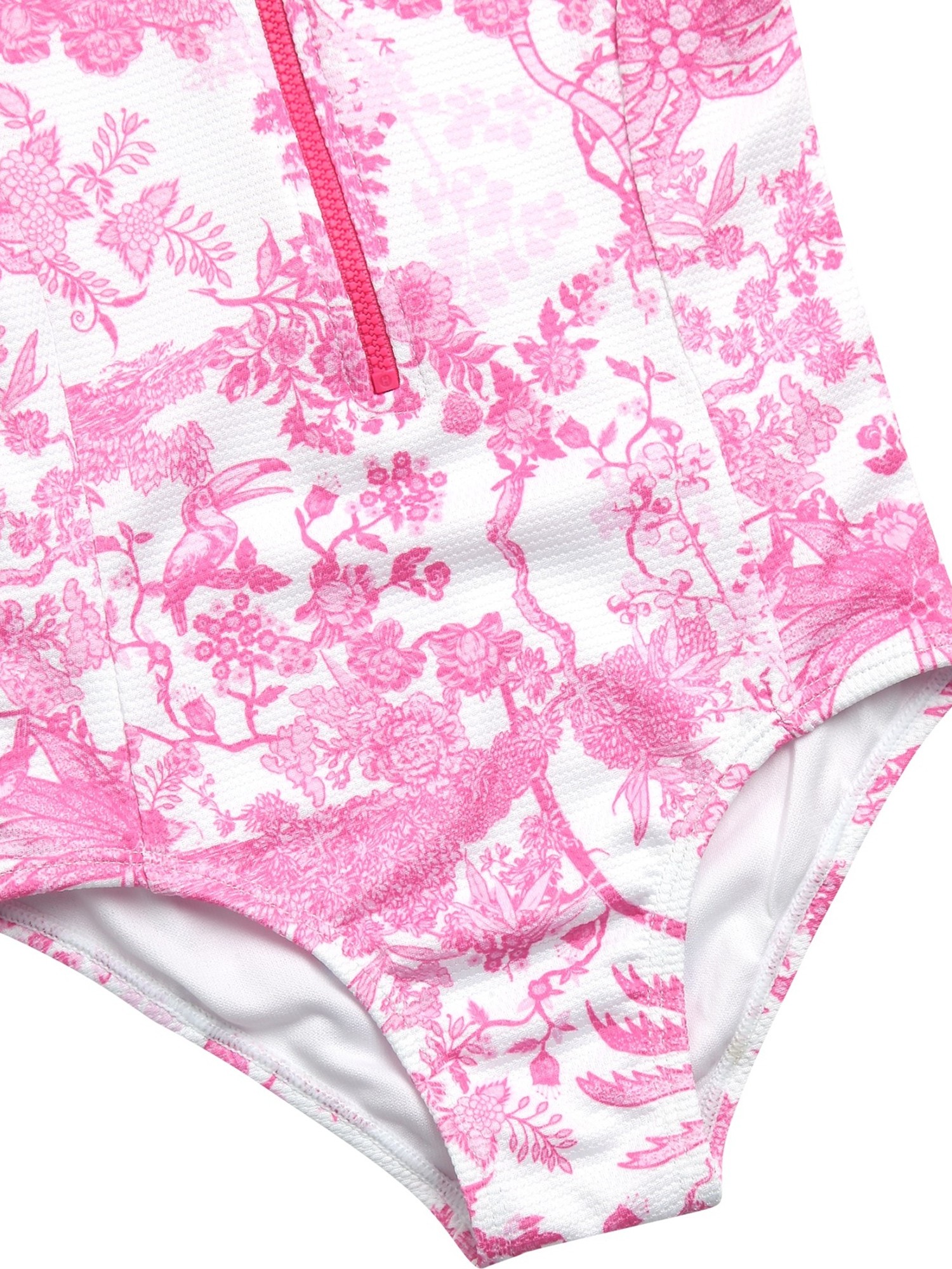 Jessica Simpson Baby and Toddler Girls' Long Sleeve Rashguard Swimsuit, Size 12M - 5T