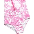 thumbnail image 4 of Jessica Simpson Baby and Toddler Girls' Long Sleeve Rashguard Swimsuit, Size 12M - 5T, 4 of 6