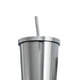 thumbnail image 4 of Taza de acero inoxidable con aislamiento al vacío, taza de doble pared, para viajes, deportes al aire libre, apto para oficina, Escuela en casa, agua Plata Soledad taza de paja de acero inoxidable, 4 of 8