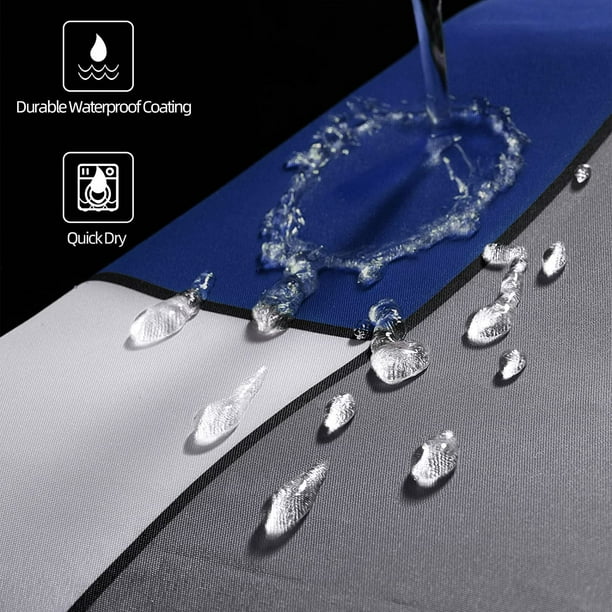 Navy blue and gray shower curtain deals