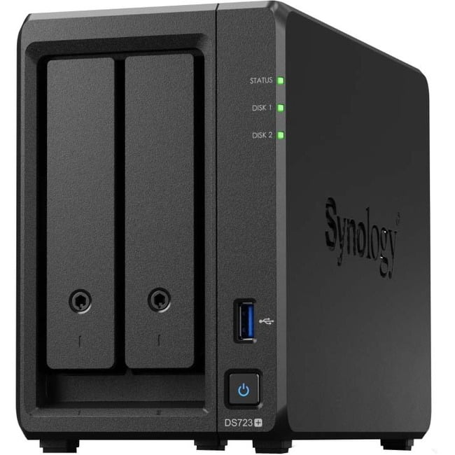 Synology DS723+ NAS Server - AMD Ryzen R1600 Dual-core - 2GB Synology DS723+ NAS Server - AMD Ryzen R1600 Dual-core - 2GB