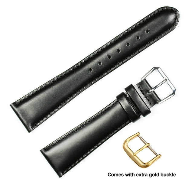 deBeer deBeer brand Coach Leather Watch Band (Silver & Gold Buckle