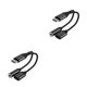 thumbnail image 3 of Kearding 2 en 1 USB C Splitter Auriculares AUX Cable de audio para tipo C a 3 .5 mm Adaptador de audio de carga Adaptador de auriculares Negro 2Conjunto, 3 of 6