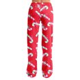 thumbnail image 4 of Trgacdwlo Candy Cane Print Pajama Bottoms Women Fall Winter Christmas Pajama Pants Women Comfy Soft Xmas Elastic Waist Women's Sleep Pants, 4 of 6