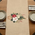 thumbnail image 5 of Table Runners 72 Inches Long Dress Scarves, Cherry Blossoms Farmhouse Kitchen/Dining Table Runner, Coffee Tablerunners, Japanese Spring Floral Leaves Vintage Beige 14x72 Inch, 5 of 9