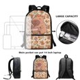 thumbnail image 5 of Yuyamidu Capybara Girls Backpack Set 3 in 1, 17 Inch School Backpack with Lunch Bag and Pencil Case, Large Capacity Bookbag for Elementary Middle School Girls, 5 of 7