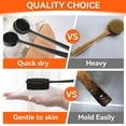 thumbnail image 6 of PINGKO Silicone Back Scrubber for Shower Bath Body Brush with Long Handle, BPA-Free, Hypoallergenic, Eco-Friendly for All Skin Back Cleaning Wash for Men Women(Black), 6 of 10