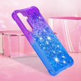 thumbnail image 5 of Compatible with Samsung Galaxy S24 Plus Cute Case Glitter Gradient Quicksand Case Luxury Bling Sparkle Colorful Phone Cover Women Girls Girly Slim Soft TPU Liquid Case, Blue Purple, 5 of 15