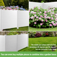 thumbnail image 3 of LoLado Vinyl Privacy Fence 50"W x 50"H 2-Panel, Outdoor Privacy Screen Panels Kit, Air Conditioner Trash Can Enclosure for Garden, Patio, 3 of 10