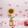 thumbnail image 2 of de construcción de ramo de flores, miniladrillos, juegos de construcción de ramo de flores, miniflores artificiales, bloques de construcción para Estilo A, 2 of 8