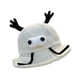 thumbnail image 4 of Divertido sombrero de pescador de ojos grandes, adorable, elegante, decorativo, con personalidad y cómodo. Beige Blanco, 4 of 9
