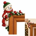 thumbnail image 4 of Snowman Door Corner Hanging Decoration Christmas Resin Figurine for Door Frame Wall Display, 4 of 7