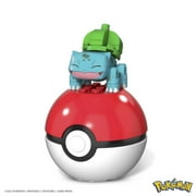 MEGA Pokemon Building Toy Kit Bulbasaur (30 Pieces) with 1 Action Figure and Ball for Kids