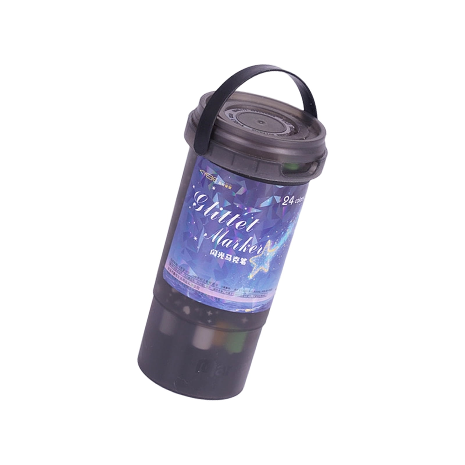 1 Pack Glitters Gel Writing Markers Flexible Brush Nibs Quick Drying Inks Suitable for Various Surfaces and Projects