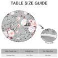 thumbnail image 6 of Pioneer Flower Floral Print Pattern Round Fitted Tablecloth with Elastic Edge,Dining Table Cover Waterproof,Outdoor Round Tablecloth for Camping,Dining,Indoor and Outdoor, 6 of 7