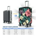 thumbnail image 6 of Fotbe Green Tropical Leaves Luggage Cover Protector,Suitcase Protector,Scratch and Dirt Resistant,Fits 18-32 Inch Luggage-Small, 6 of 9