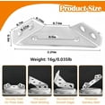 thumbnail image 3 of Furniture Corner Brackets Connector:Corner Bracket,Corner Brace,2024 New Universal Furniture Corner Connector,for Cabinet, Closet, Furniture,Stainless Steel Corner Brace (10pcs), 3 of 6