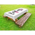thumbnail image 1 of Giraffe Outdoor Tablecloth, Funny Animal in Pink Glasses with Quote I am sexy and I know it Fashion Image, Decorative Washable Fabric Picnic Tablecloth, 58 X 120 Inches, Pink Black White, by Ambesonne, 1 of 2