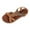 Brown, variant on Quaouag Women's Wedge Sandals Summer Comfortable Casual Bohemian Beach Rhinestone Shoes
