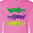 thumbnail image 4 of Inktastic Mardi Gras Holiday Alligators Long Sleeve T-Shirt, 4 of 5