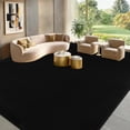 thumbnail image 6 of Black Rug for Living Room, 8x10 Washable Rug for Bedroom with Thickened Memory-Foam, Modern Minimalist Large Carpet Solid Comfy Non Slip Carpet for Kid Room Dining Room Classroom Home Decor, 6 of 7