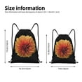 thumbnail image 2 of Gaeub Orange Dalia Drawstring Backpack Bag Sport Gym Sackpack Heavy Duty String Backpack for Men Women-Small, 2 of 6