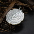 thumbnail image 5 of RSAMD Rose Flower Mother of Pearl Shell Necklace Charm Pendant Crystal Healing Jewelry-1PC, 5 of 6
