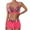 Hot Pink, variant on Enjoytime Womens Athletic 3 Piece Swimsuits with Drawstring Sexy Adjustable Backless Bikinis Sets with Boyshort Swimwear Womens Bathing Suits Tummy Control