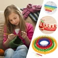 thumbnail image 5 of ‌Round Knitting Loom Set with Hook Needle Pompom Maker Complete Craft Kit for Beginners DIY Hat Scarf Making Easy to Use Knitting Tool for Adults Kids, 5 of 6