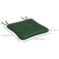 thumbnail image 3 of Outsunny Coussin de Chaise d'Extérieur avec Attaches, Capitonné à Boutons, pour Jardin, Vert, 3 of 10