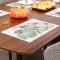 thumbnail image 3 of Thanksgiving Placemats Set of 6 Fall Place Mats Pumpkin Maple Leaves Table Mats Washable Non-Slip Heatproof Woven Placemats for Dining Table (17.7" X 11.8"), 3 of 5