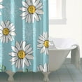 thumbnail image 4 of Waterproof Cute Boho Daisy Shower Curtain 72x72 Inch Boho Style Polyester Unique Shower Curtain for Bathroom Hotel Home Decor with 12 Plastic Hooks, 4 of 5