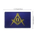 thumbnail image 2 of Parche de Tela con Aplique Emblema Masónico FFILL 9x5 cm, 2 of 4