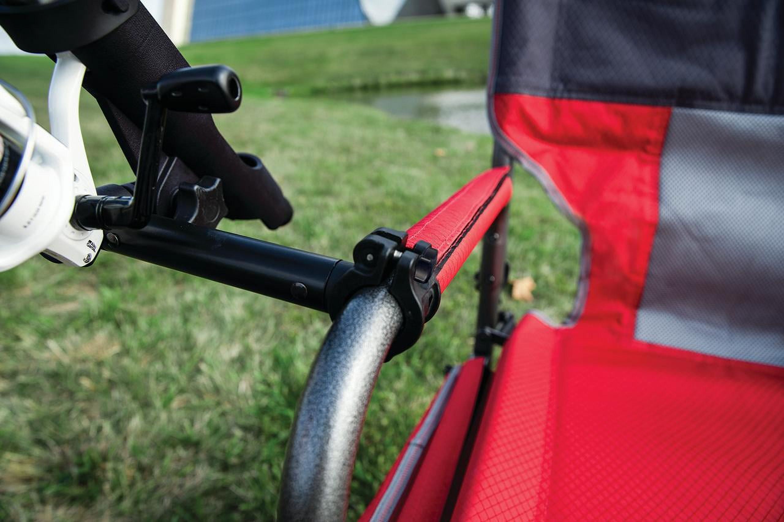 Ozark Trail Universal Fishing Rod Holder Chair Attachment, Black 