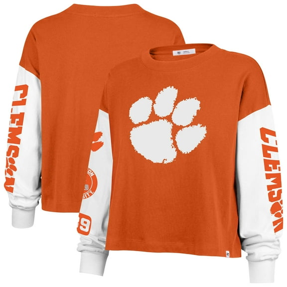 Women's '47 Orange Clemson Tigers Sydney Long Sleeve T-Shirt
