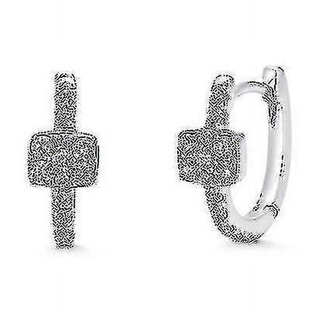 Fashion Cubic Zircon Ear Buckle Hoop Earrings for Women Korea Cute Small Circle Earrings Party Jewelry Gift----2373 SILVER--Product code 72243 2373 SILVER