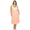 thumbnail image 5 of White Mark Women's Plus Size Flared Midi Skirt, 5 of 6