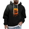 thumbnail image 2 of Donemore Men Casual Fashion Printed Pullover Drawstring Long Sleeve Hooded Sweatshirts, 2 of 6