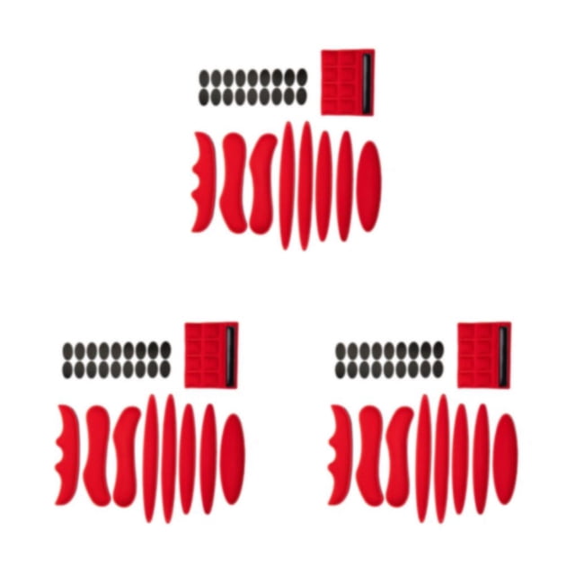 Accesorios para casco de motocicleta Greeniant almohadilla transpirable cómodo rojo Type1 NO1